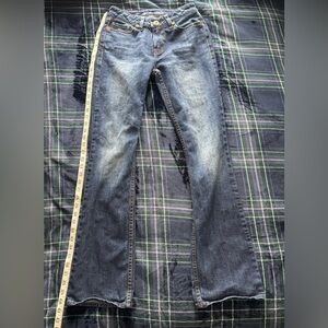 Bootheel Mayfair Fit women’s dark wash blue denim size 2